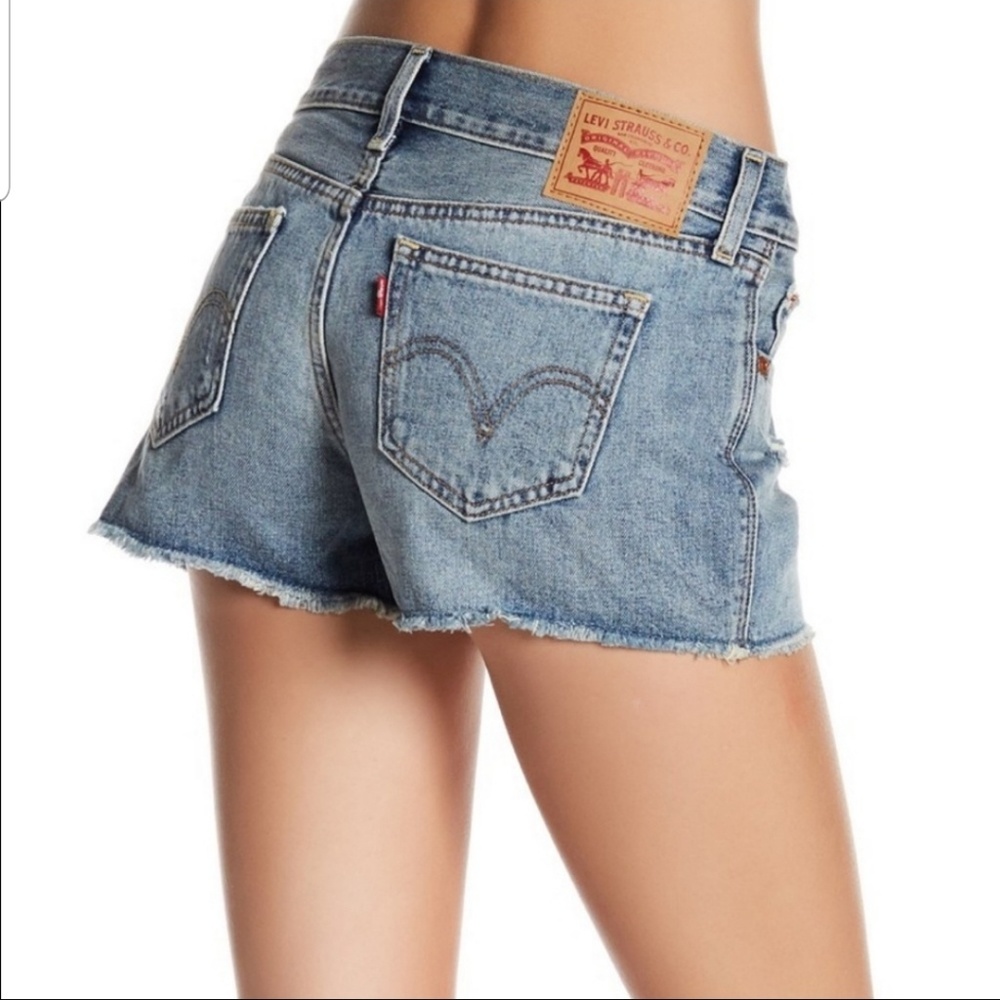 Levi's Shortie Shorts Cut Off Denim